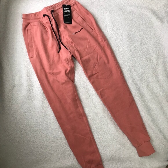 NWT Alphatlete Joggers Salmon Colored Medium - Picture 6 of 8